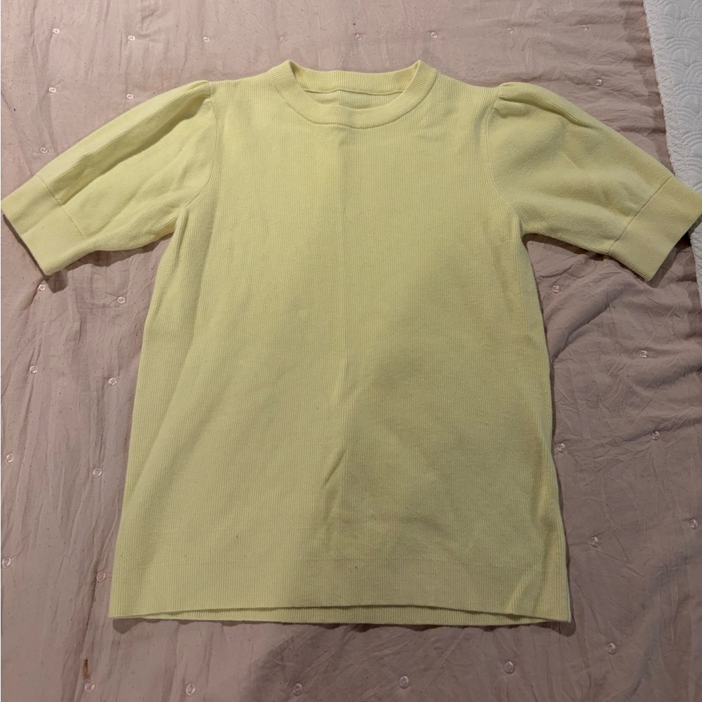 Yellow Crew Neck Sweater